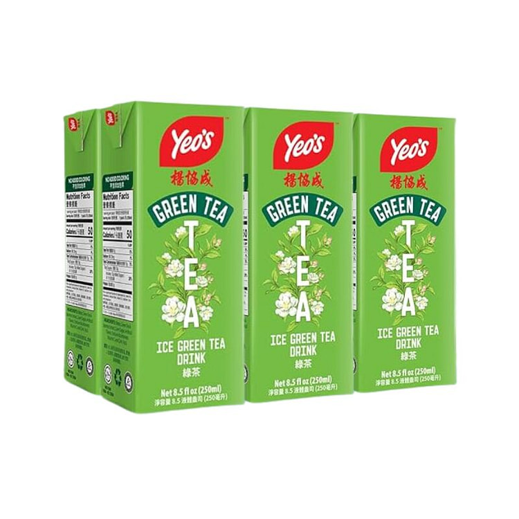Yeo’s 冰绿茶饮料 250毫升 – 6瓶装