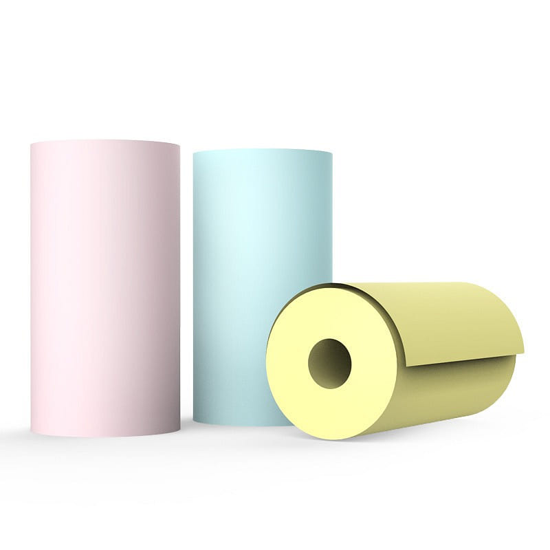 self-adhesive printing paper 5rolls+label printing paper 5rolls+3*color paper 1 each
