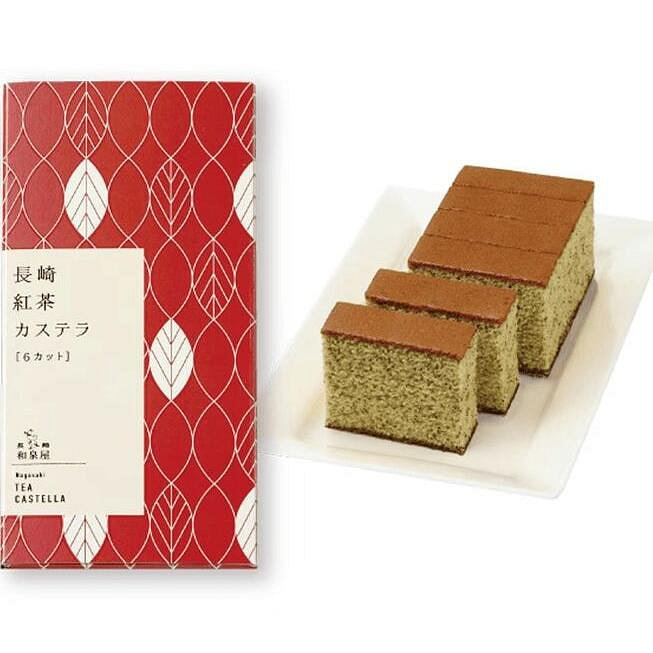 Izumiya Nagasaki Castella (Black Tea) 6 Slices 1 box