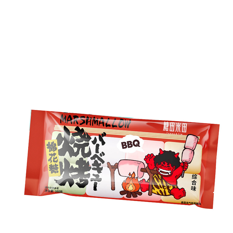 糖田米田烧烤棉花糖牛轧糖雪花酥混合味160g*1袋