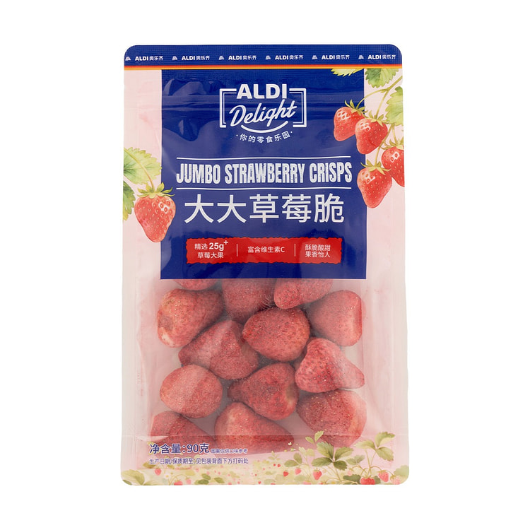 ALDI Delight Big Freeze-dried Strawberries 1pc 90 g