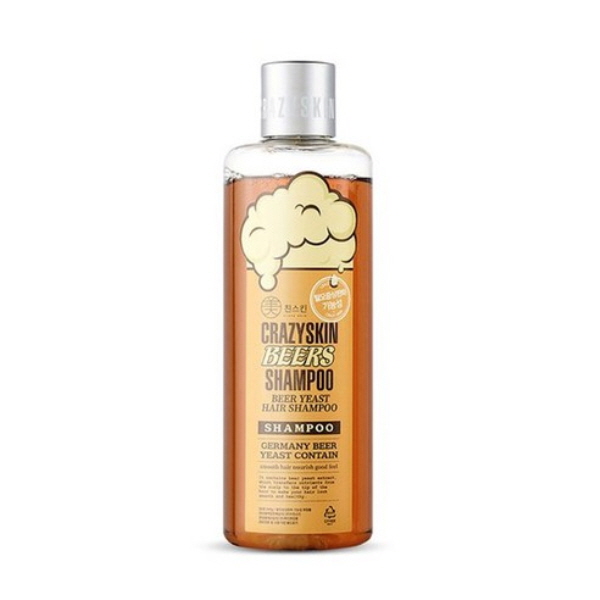 Shampooing à La Bière & Levure De Bière CRAZY SKIN - 300g - PH 5.5 - Soin Cuir Chevelu