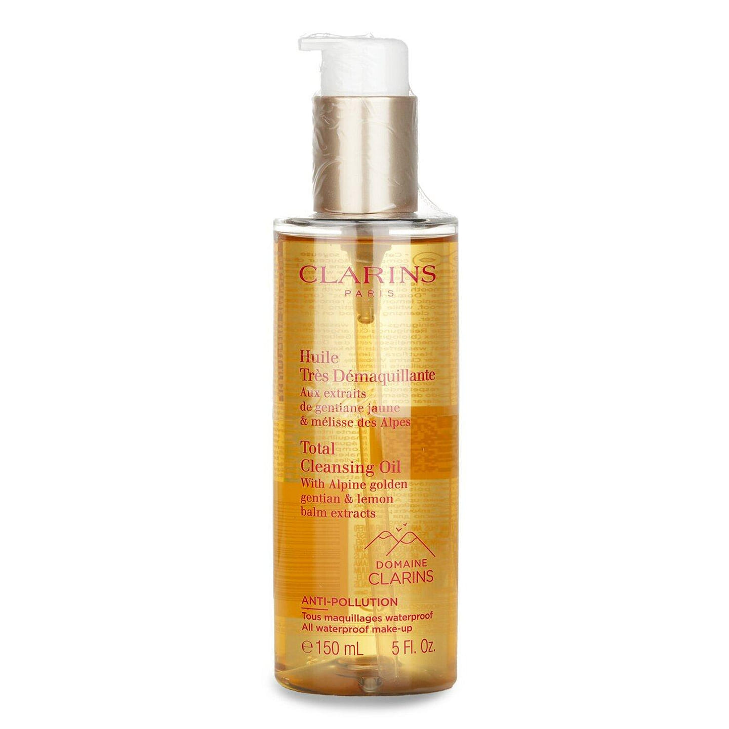 Clarins Total Cleansing Oil with Alpine Golden Gentian & Lemon Balm Extracts (All Waterproof Make-up) / 150ml/5oz 150 ml