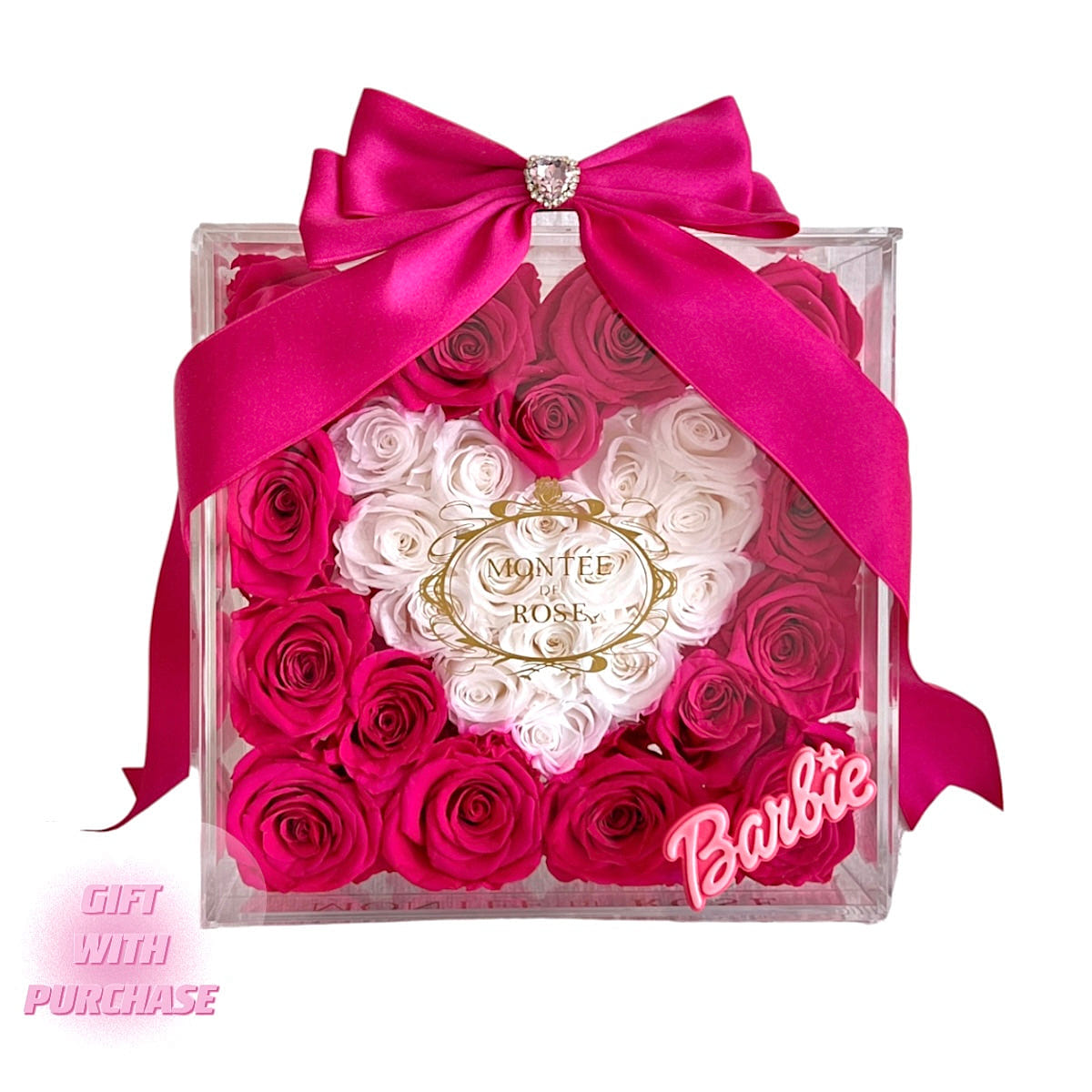 Barbie Girl Heart Acrylic Jewelry Box 1 each