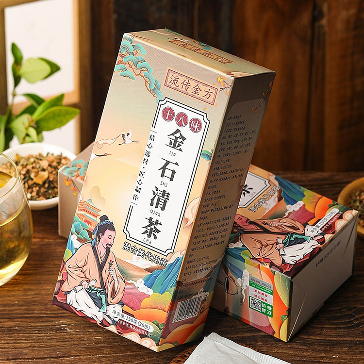 十八味金石清茶 鸡内金蒲公英茶 袋泡茶养生茶 2 盒