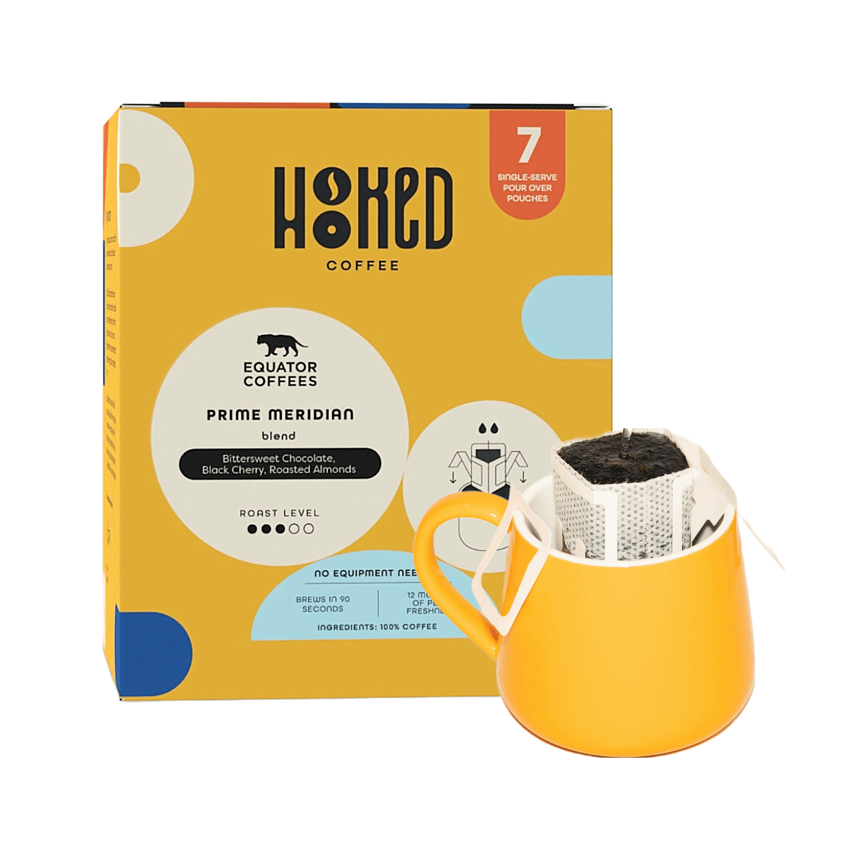 Equator Coffees Drip Bag Medium Roast 7 Pack 91 g