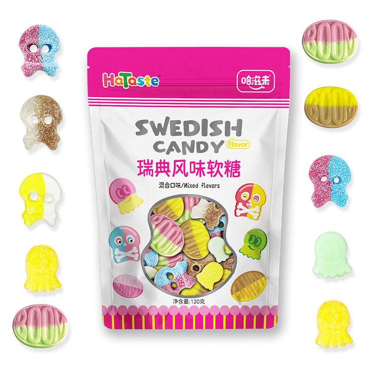 哈滋未 软糖混合口味休闲零食糖果 120g*1袋