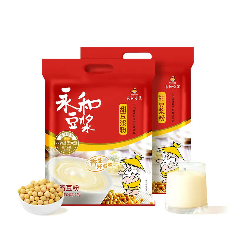 Yonghe Soybean Milk Classic Original Non-GMO Drink 450g*1 bag 450 g
