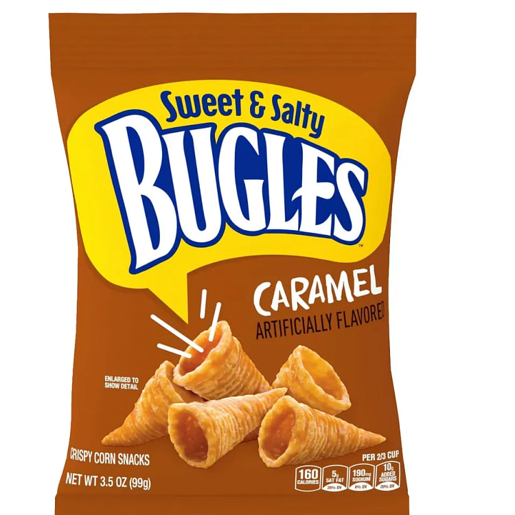 2 包 Bugles 玉米脆片，焦糖味 - 3.5 2 包