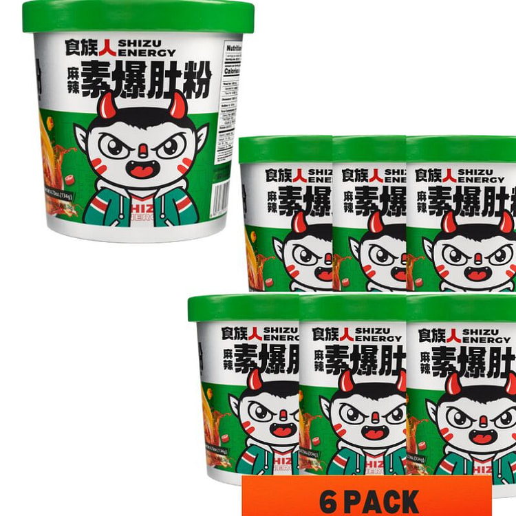 134 克*6盒 食族人 麻辣素爆肚粉