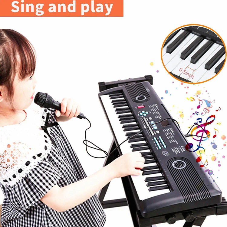 61 Key Piano Keyboard Built-in Speaker & Mic Elect 1 box