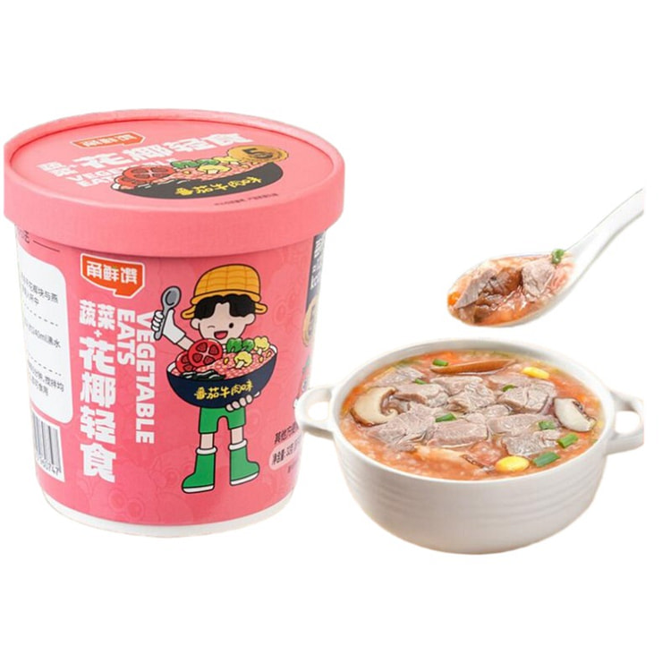 甬鲜馔蔬菜花椰轻食粥番茄牛肉味
