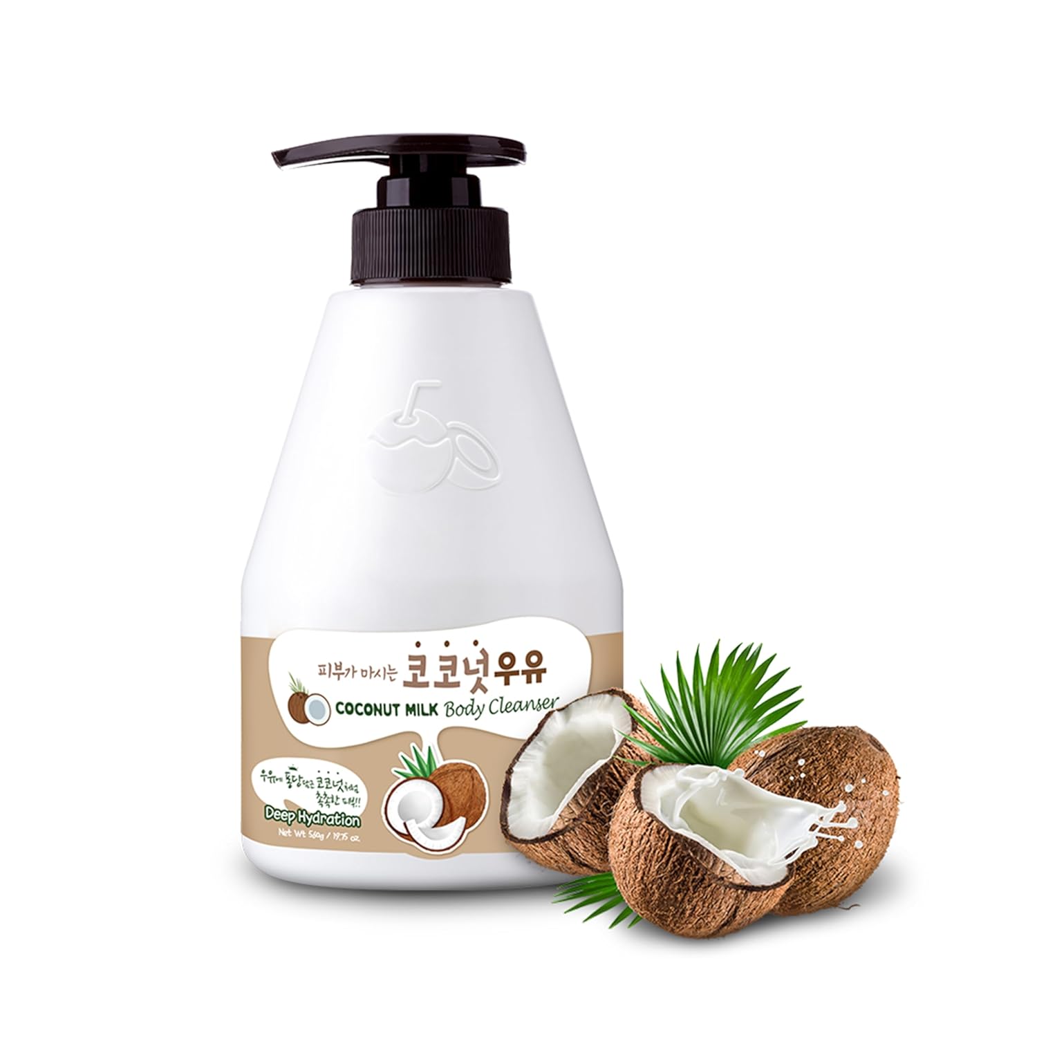 Kwailnara Milk Body Cleanser 560ml Coconut 1 each