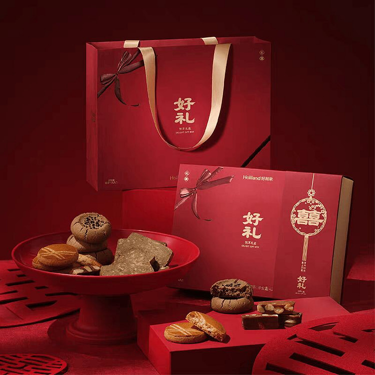 好利来喜婚庆款礼盒新年新春116g 116 克