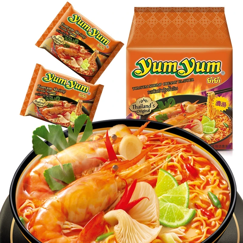 Get yumyum instant noodles thai spicy hot seafood70g*5 Delivered