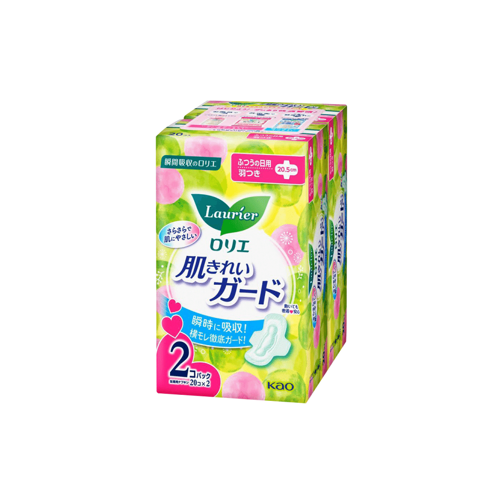 ロリエ 肌きれいガード 昼用 羽つき 20コ入×2 1 個