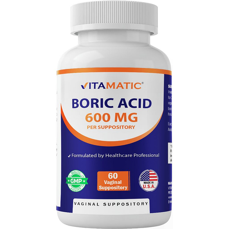 硼酸600毫克 - 60粒阴道栓剂