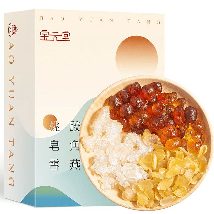 桃胶雪燕皂角米组合 天然养颜三宝150g*1盒