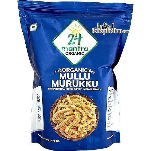 24 Mantra Organic Mullu Murukku, 5.30 oz bag 5.3 oz