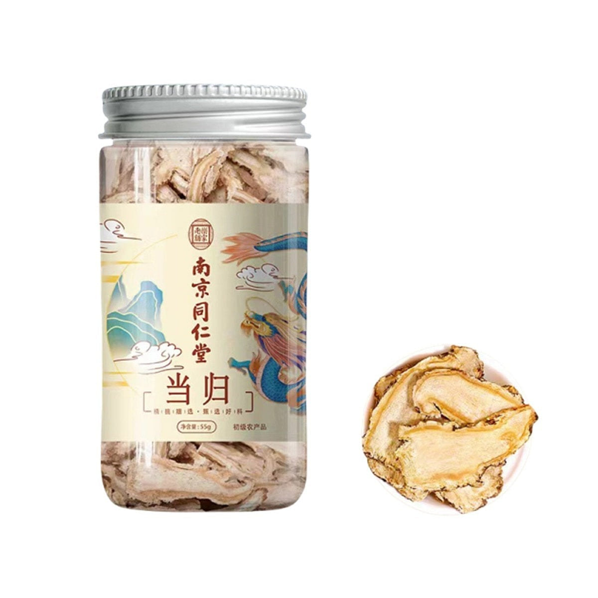 南京同仁堂当归55g 1罐装干货煲汤泡茶 55 克