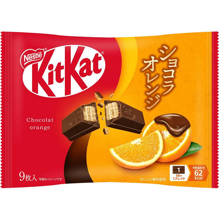 NESTLE KIT KAT Orange Chocolate Wafer 9pcs 1 pack