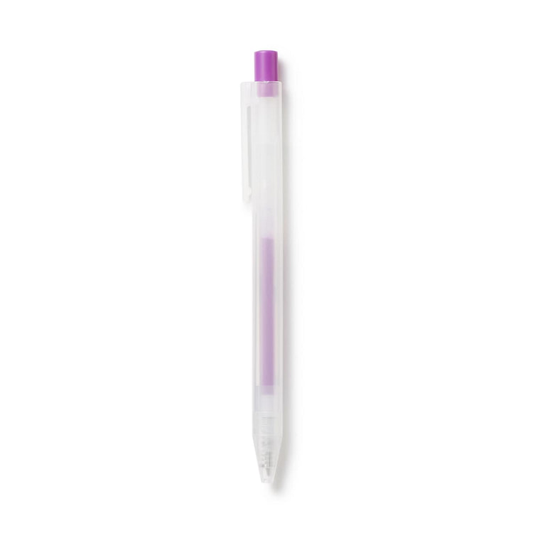 Muji ink ballpoint writing pen purple