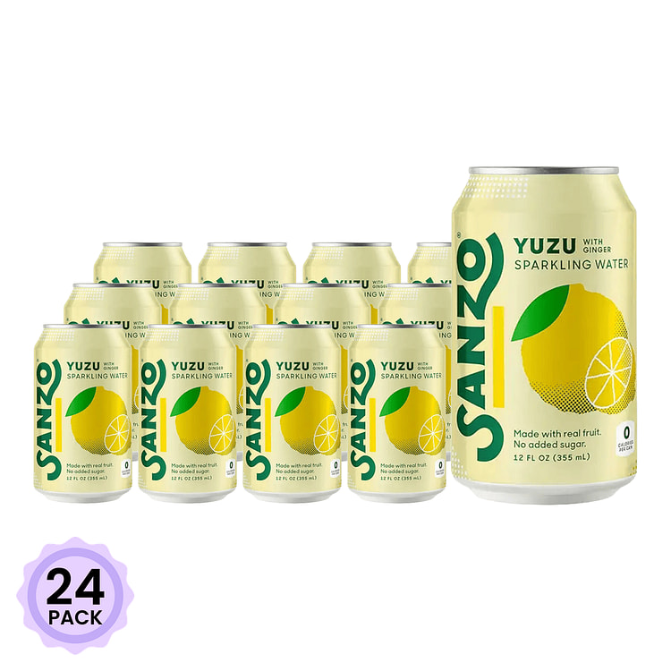 Sanzo 柚子气泡水 12 液盎司*24 包