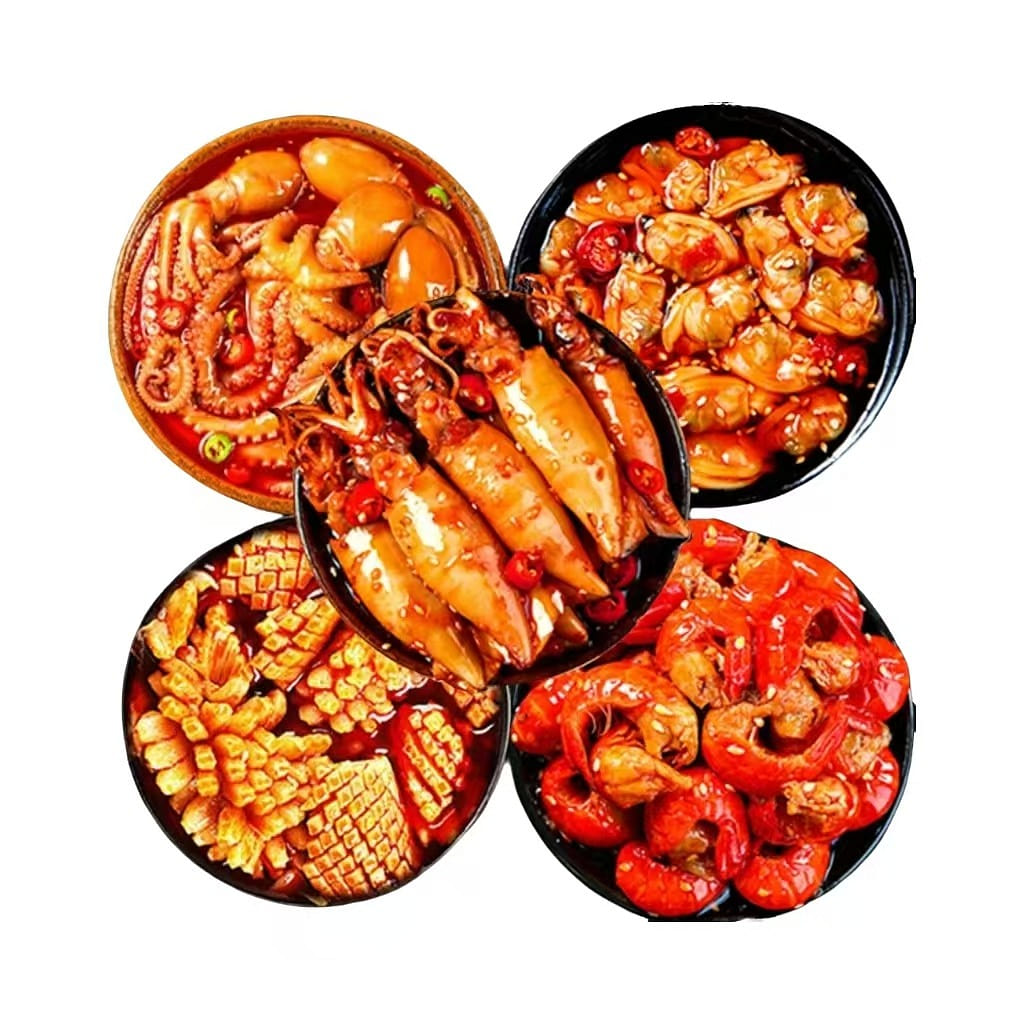 Spicy Small Seafood Cans 100g*5 cans 500 g