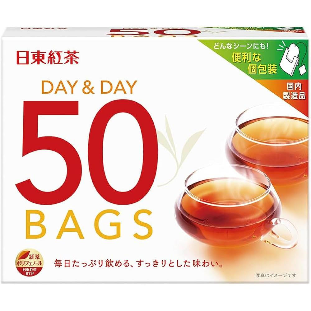 Nitto Tea Day & Day Plain Black Tea Bags 50pcs 1 each