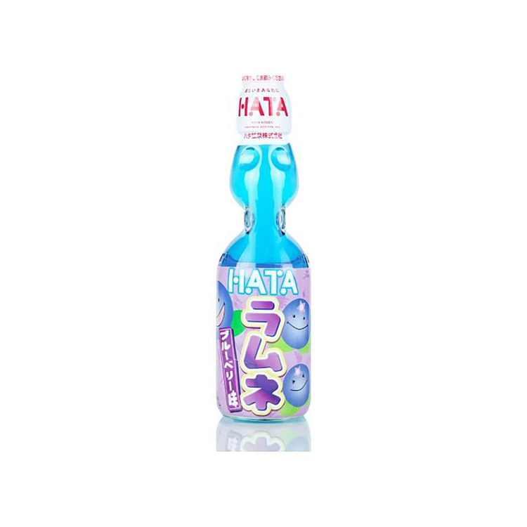 Hata-Kosen Glass Bottle Blueberry Ramune Soda