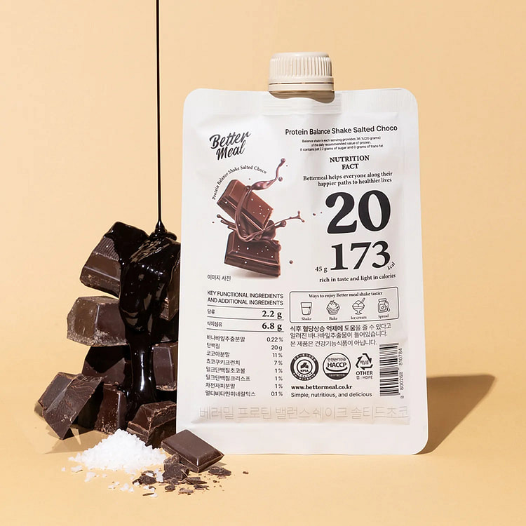 Better Meal Protein Balance Shake Salted Choco 45g 1 each