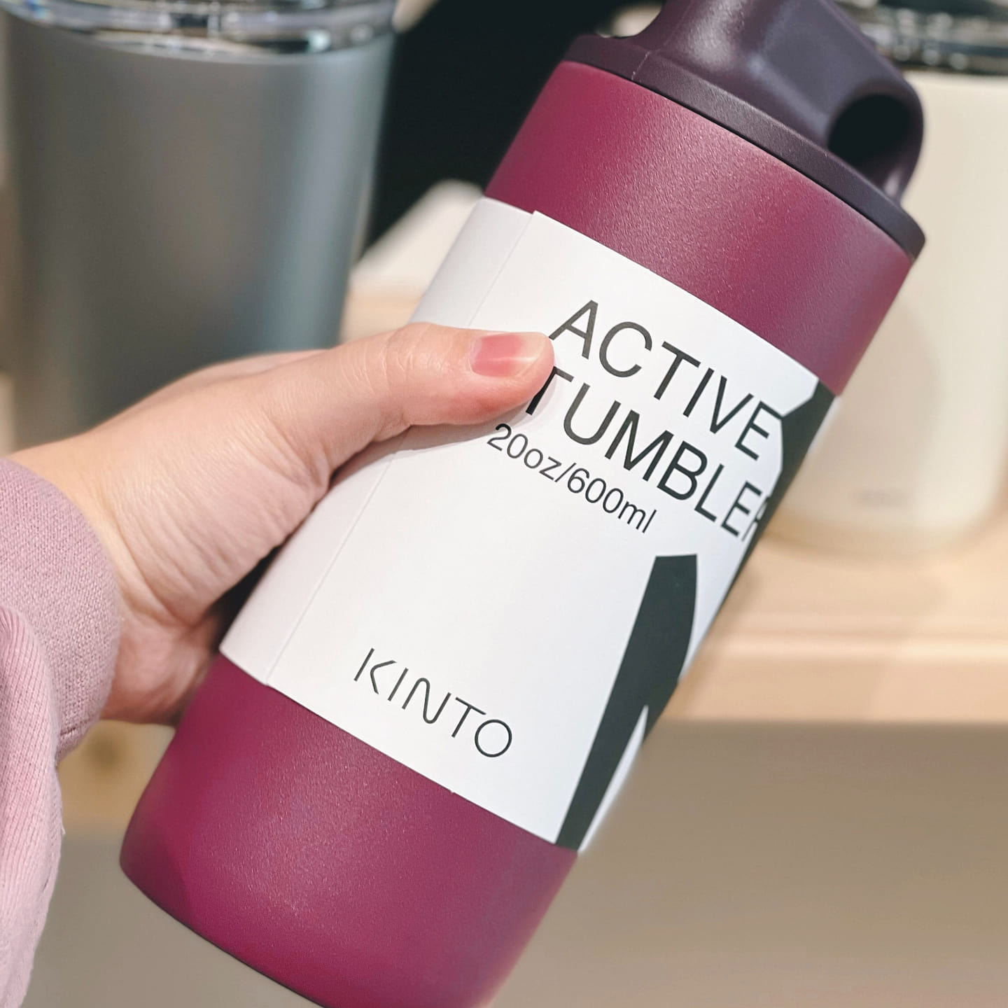 Kinto ACTIVE TUMBLER 600ml (Gift Box) Ash Pink 1 count