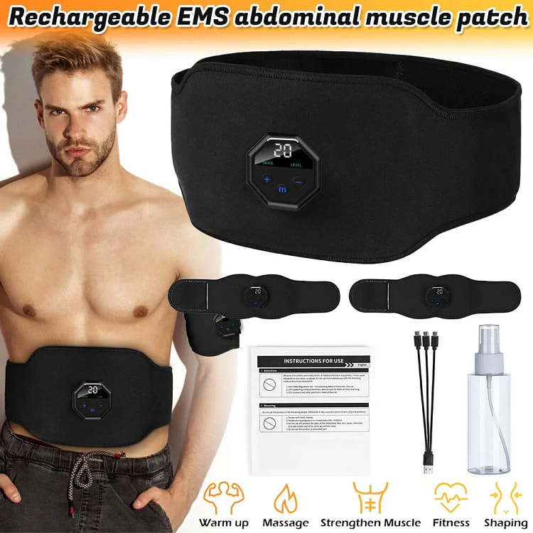 Rechargeable EMS ABS Toning Belt Trainer 1 gói