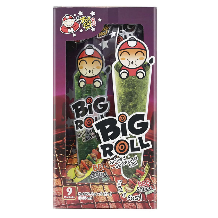 小老板烧烤味烤海苔卷 3g*9条 1 盒