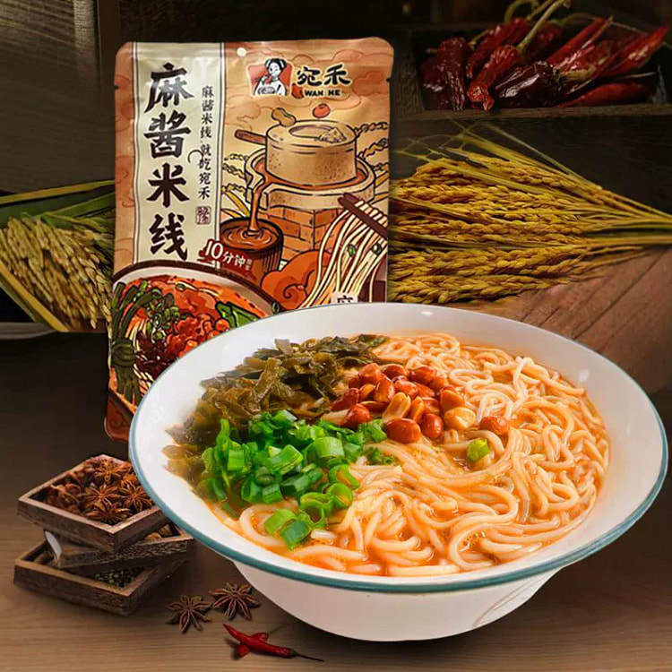 宛禾麻酱米线河南特色正宗过桥粉丝速食米粉水煮型243g*1袋