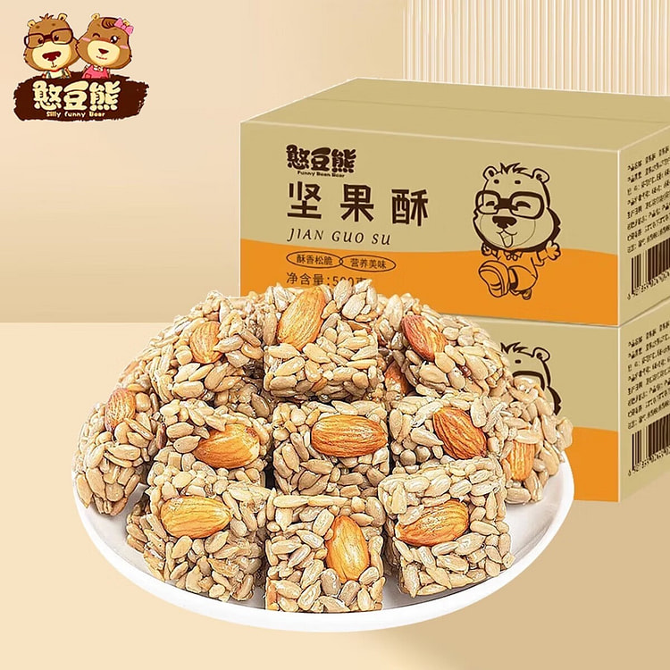憨豆熊 巴旦木瓜子仁酥 500g 60包