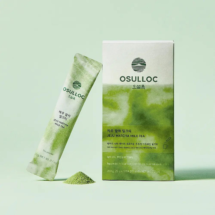 OSULLOC Jeju Matcha Milk Tea 20g*10 Sticks 1 each