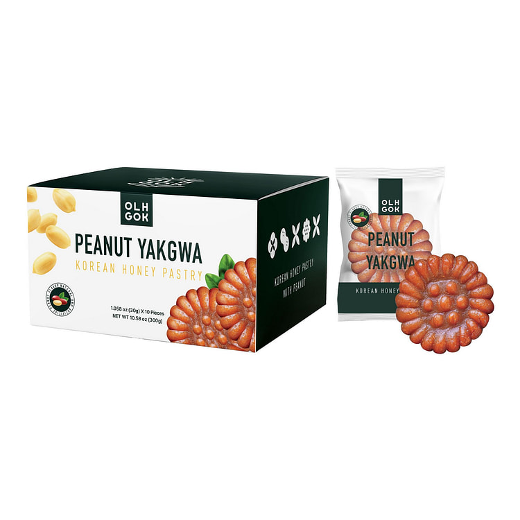 OLHGOK Peanut Yakgwa Net Wt. 10.6 oz 10 pack