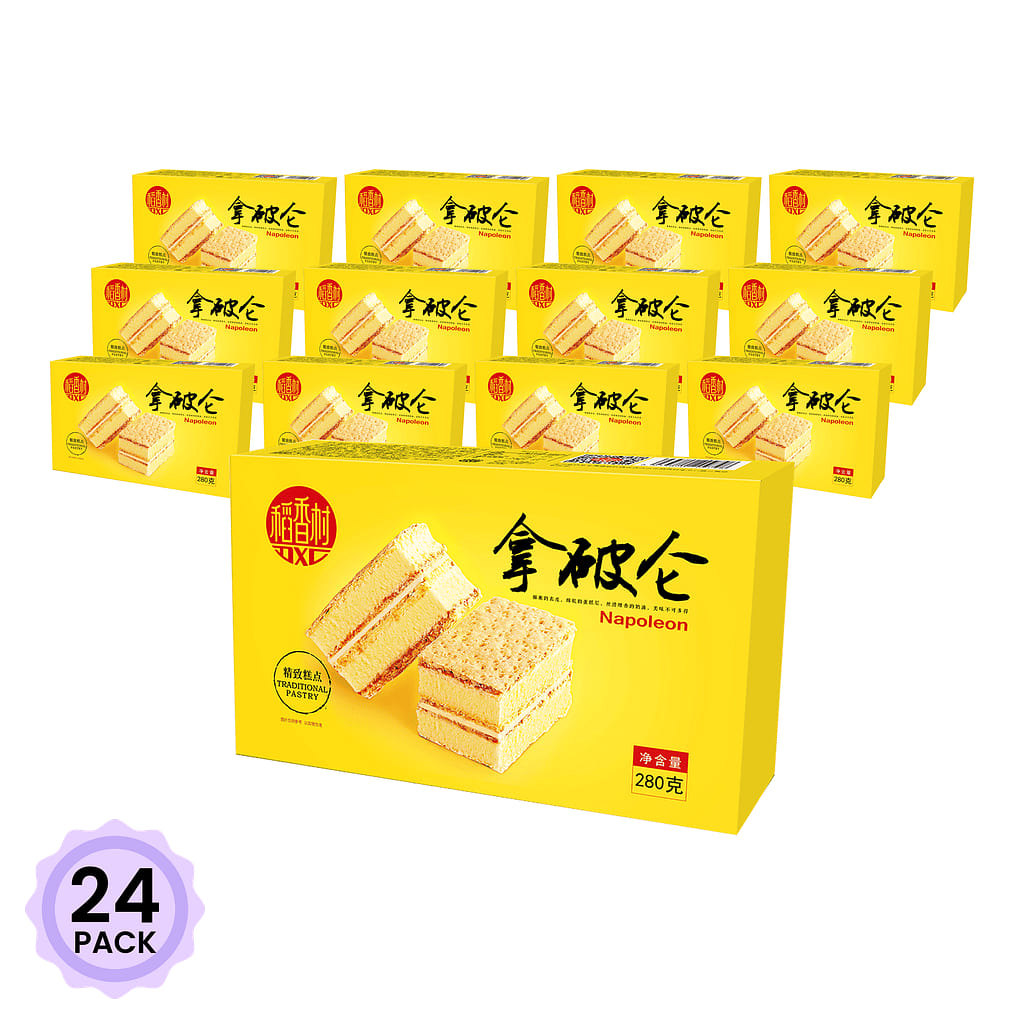 稻香村 拿破仑蛋糕 盒装 280g 280 克*24 包