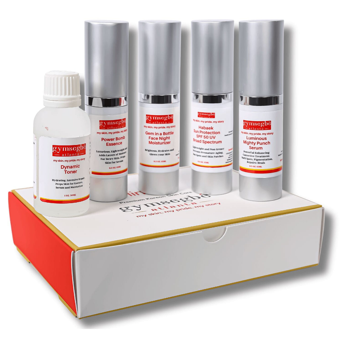 Mini Set – Glass Skin Set – (5)15ml Bottles 1 each