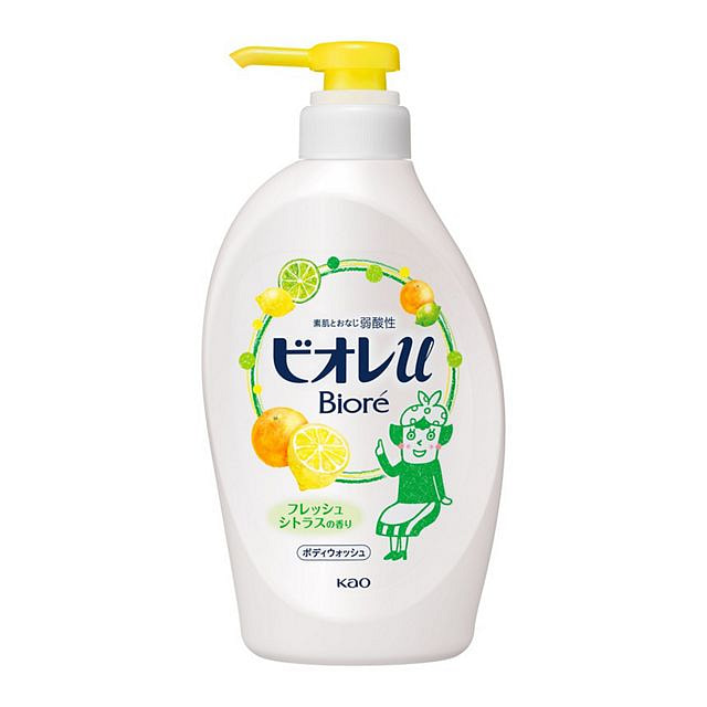 花王 碧柔 弱酸性 沐浴露 柠檬柑橘味 480ml