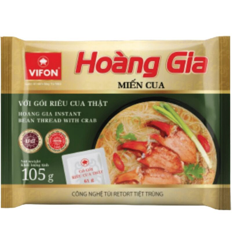 [ VIFON ]Miến Cua Hoàng Gia 105gr/gói - Thơm ngon, Đậm vị Cua 1 cái