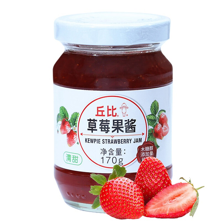丘比 草莓果酱果酱早餐面包吐司烘焙170g*1瓶