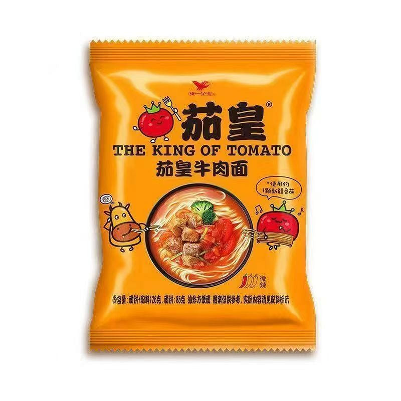Tomato and beef bag instant noodle food 126g*5 630 g
