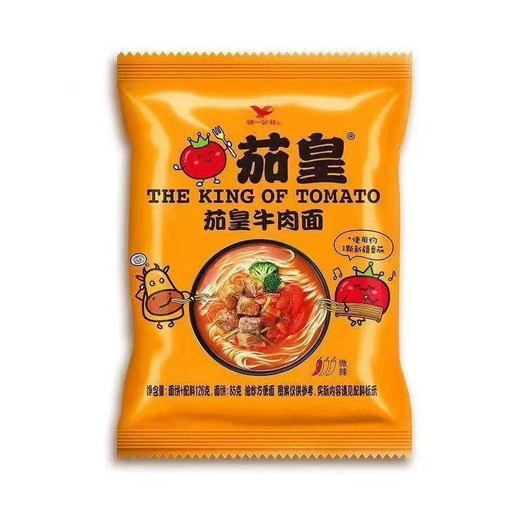 统一茄皇方便面番茄牛肉袋装泡面速食品116g*2 232 克