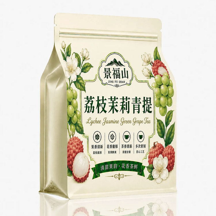 景福山荔枝茉莉青提乌龙茶饮冷热双泡70克袋装 70 克