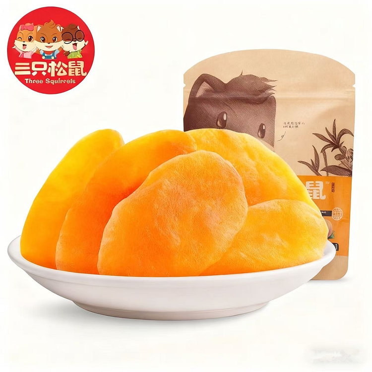 三只松鼠黄桃干休闲零食果脯蜜饯水果干桃干酸甜零食 106 克