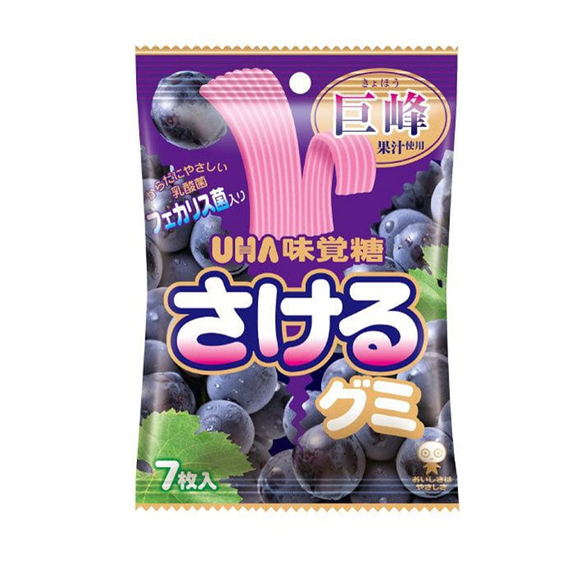UHA Hand Shredded Gummy Grape Flavor 7 each