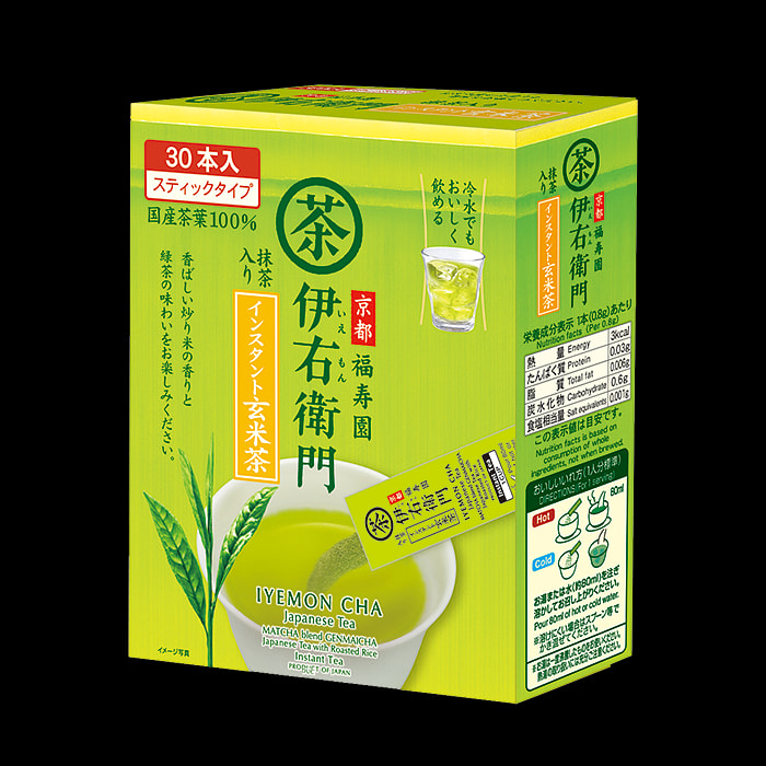京都福寿园 伊右卫门 速溶玄米茶冲饮棒