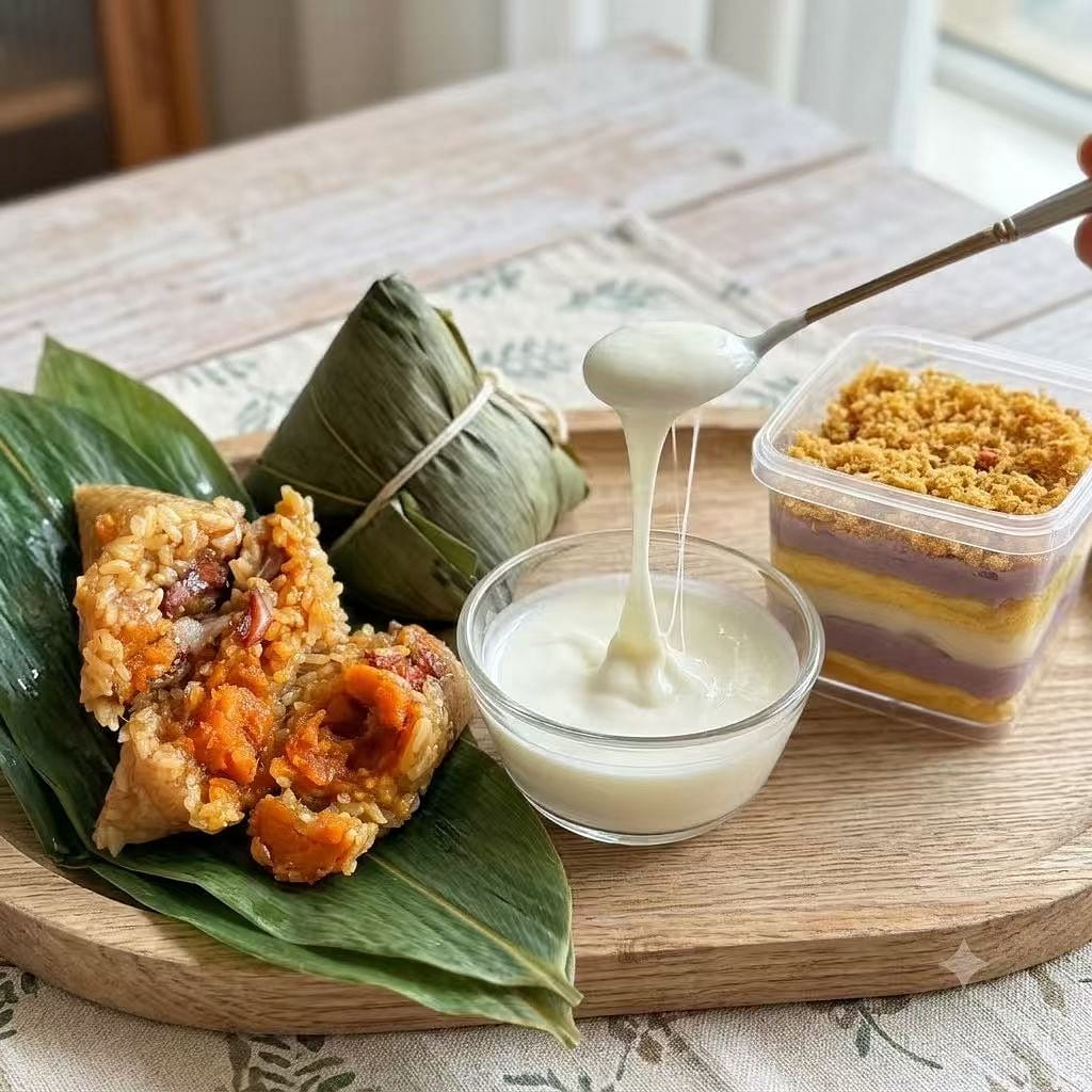 yogurt+salted rice dumpling+taro pork floss box 1 each